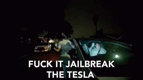 Fuck It Jailbreak The Tesla Jailbreak GIF - Fuck It Jailbreak The Tesla Jailbreak Fuck It GIFs