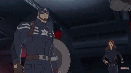 Captain America Black Widow GIF - Captain America Black Widow Falcon GIFs