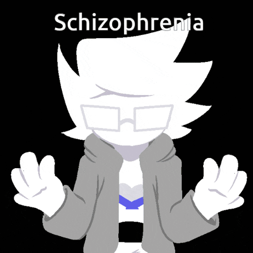 a blurred image of a person with schizophrenia