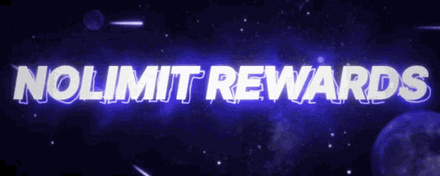 a purple background with the words nolimit rewards