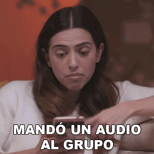 Mandó Un Audio Al Grupo Ana Gonzalez Bello GIF - Mandó Un Audio Al Grupo Ana Gonzalez Bello Backdoor GIFs