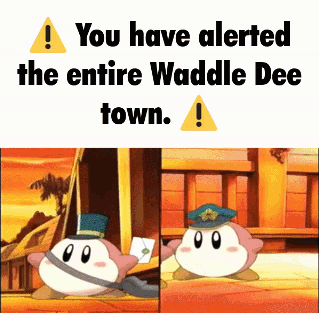 Waddle Dee Kirby GIF - Waddle Dee Kirby Kirby Meme GIFs