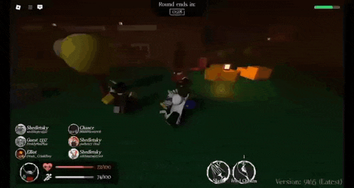 a screenshot of a video game that says round ends in 12:37