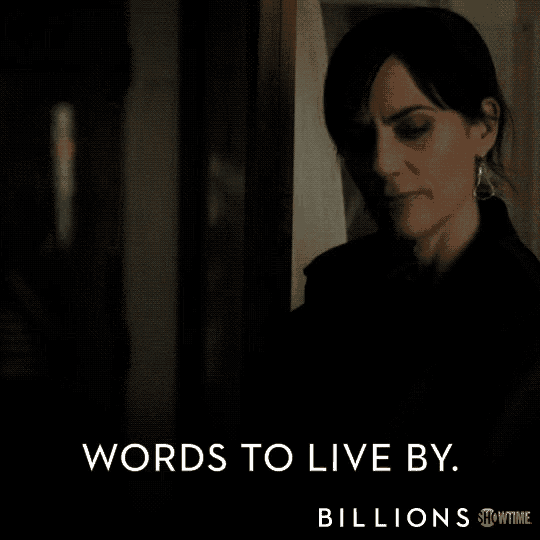 a showtime advertisement for billions features a woman
