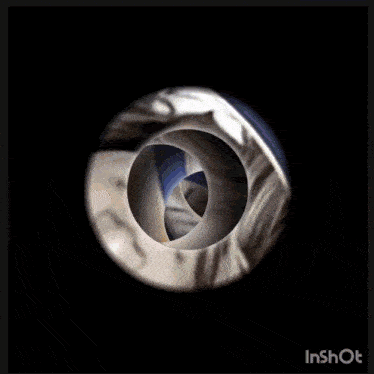a picture of a circle with a black background and the word inshot at the bottom