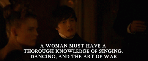 Art Of War GIF - Pride And Prejudice And Zombies Thorough Knowledge Woman GIFs