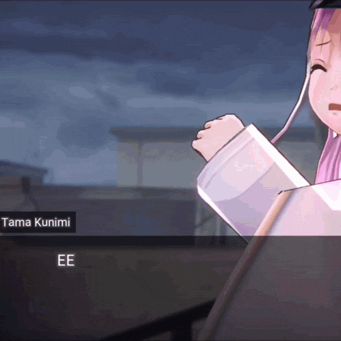 a screenshot of a video game with tama kunimi ee on the bottom