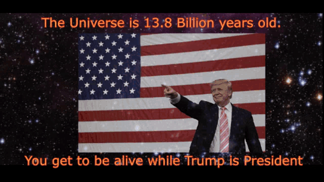 Trump Universe Flag GIF - Trump Universe Flag The Universe Is13billion Old GIFs