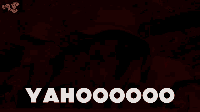 a close up of a person 's face with the word yahoo on the bottom