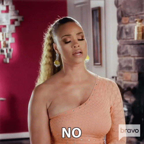 No Gizelle Bryant GIF - No Gizelle Bryant Real Housewives Of Potomac GIFs