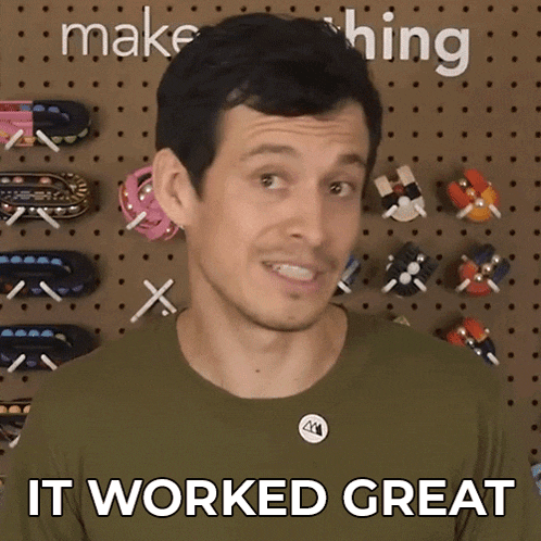 It Worked Great Devin Montes GIF - It Worked Great Devin Montes Make Anything GIFs
