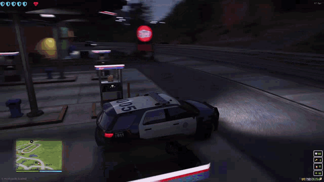 a screenshot of a video game shows a car upside down on the road