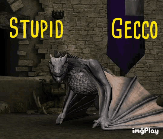 Stupid Gecco Dragon GIF - Stupid Gecco Dragon Gotc GIFs