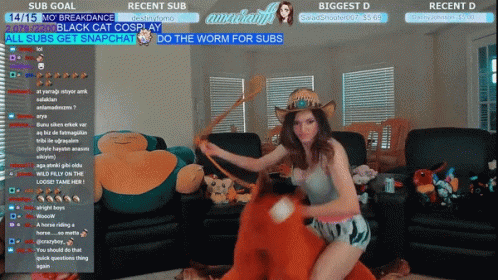 Amouranth Riding GIF - Amouranth Riding Cowboy GIFs