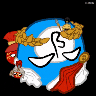 a cartoon drawing of a globe with the word luma on the bottom