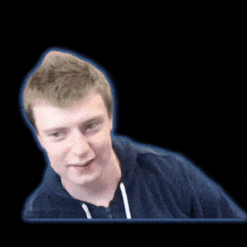 a blurry picture of a man 's face with a blue outline