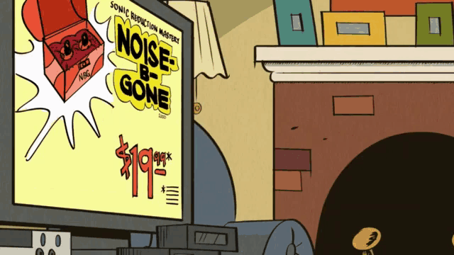 a cartoon advertisement for noise is gone for 19 cents