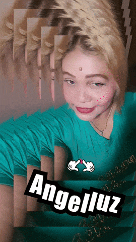 a collage of images of a woman with the name angelluz