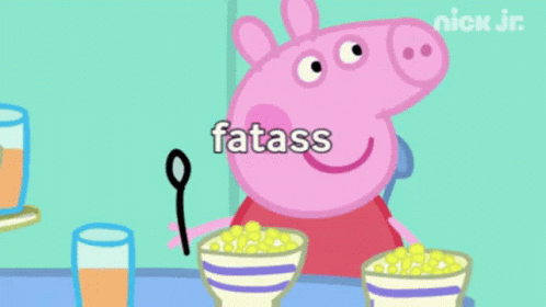 Peppa Pig Fatty GIF - Peppa Pig Fatty Fat Ass GIFs