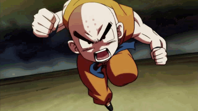 a cartoon character with a very angry expression on his face
