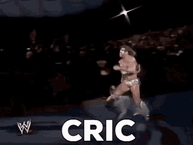 a wrestling match with the word cric on the bottom right