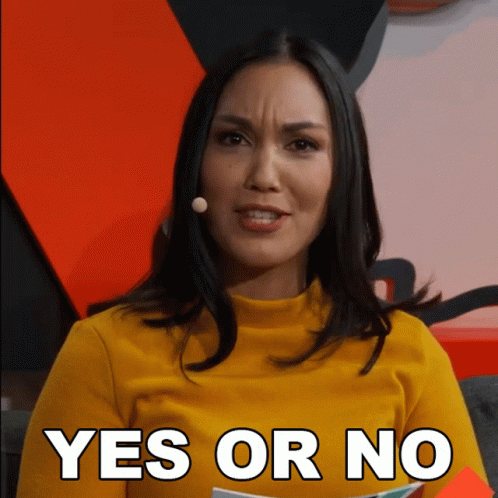 Yes Or No Stefanie Langer GIF - Yes Or No Stefanie Langer Overtakegg GIFs
