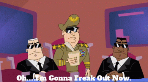 Johnny Test The General GIF - Johnny Test The General Oh Im Gonna Freak Out Now GIFs