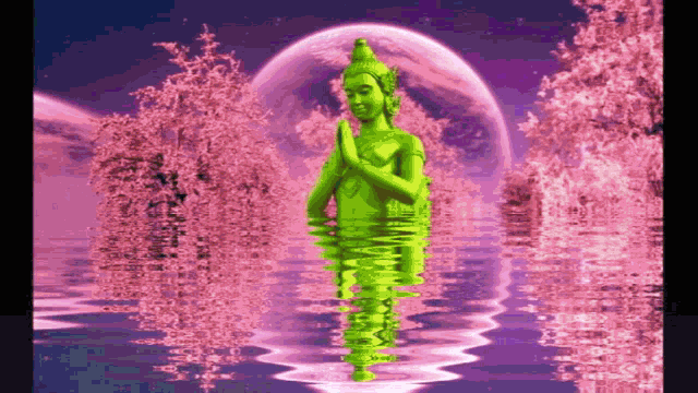 Lord Buddha Water GIF - Lord Buddha Water Moon GIFs