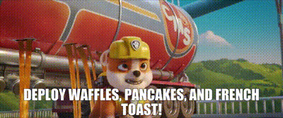 Paw Patrol Rubble GIF - Paw Patrol Rubble Deploy Waffles Pancakes And French Toast GIFs