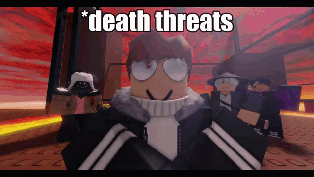 Death Threats Meme Roblox GIF - Death Threats Meme Roblox Animation GIFs