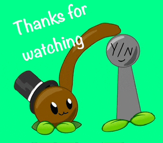 a picture of a cartoon character with the words thanks for watching on the bottom