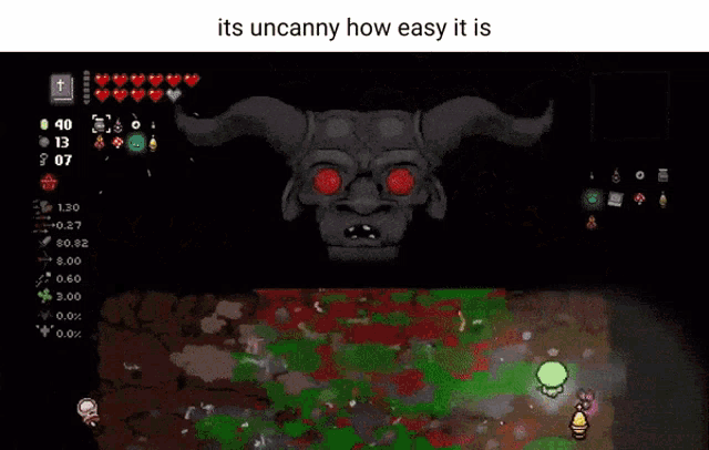 The Binding Of Isaac Repentance Its Uncanny How Easy It Is GIF - The Binding Of Isaac Repentance Its Uncanny How Easy It Is Mega Satan GIFs