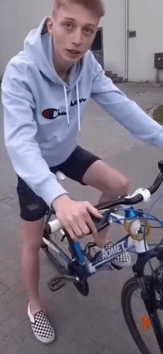 Guy Bike GIF - Guy Bike Champion Hoodie GIFs