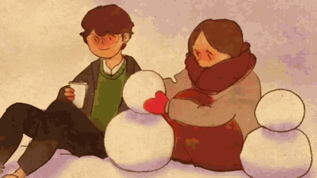 Snow Man Love Iss Its The Little Things GIF - Snow Man Love Iss Its The Little Things Kardan Adam GIFs