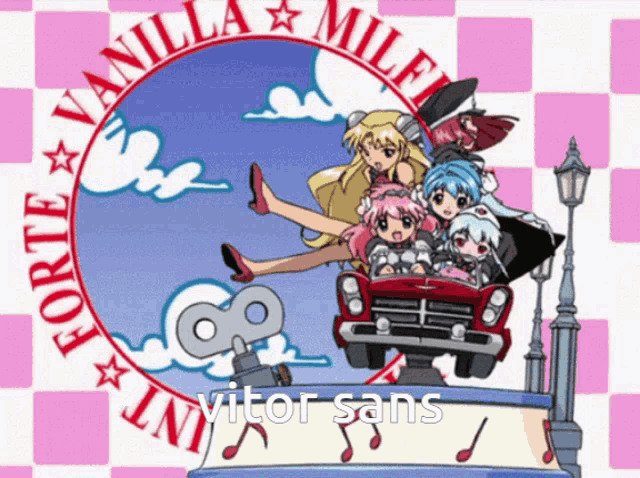 a cartoon of a roller coaster with the words vanilla mile written around it
