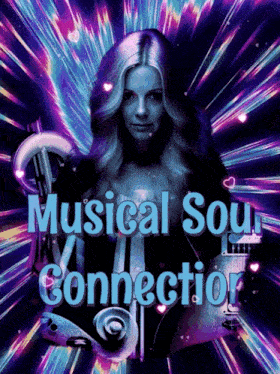 a poster for musical soul connection features a woman playing a violin