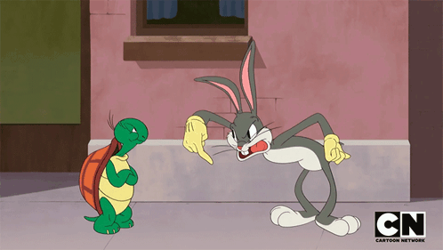 Sí Bugs Bunny GIF - Sí Bugs Bunny Tortuga Cecil GIFs