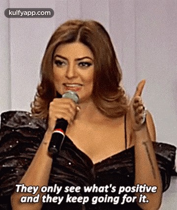 They Only See What'S Positiveand They Keep Going For It..Gif GIF - They Only See What'S Positiveand They Keep Going For It. Sushmita Sen Hindi GIFs
