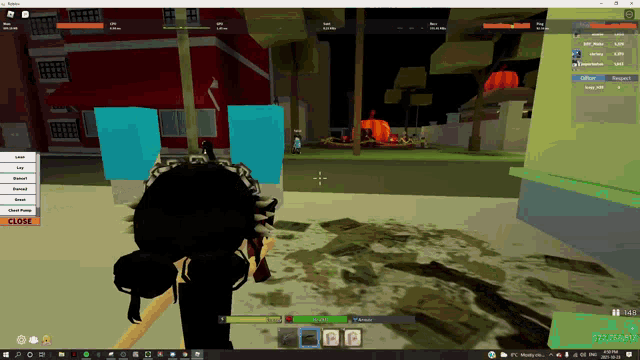 a screenshot of a video game with a close button on the bottom right