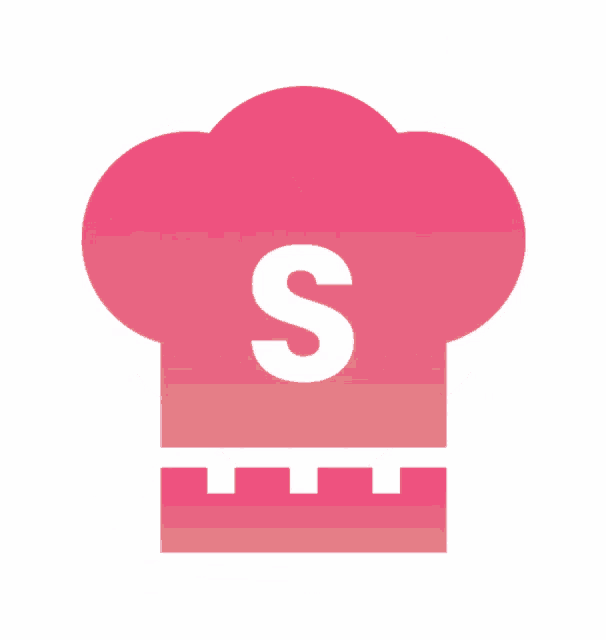 the letter s is on a pink item