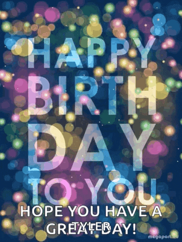 a colorful birthday card says happy birthday to you hope you have a great day