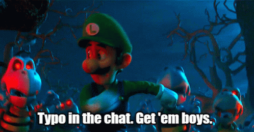 Luigi Typo Meme GIF - Luigi Typo Meme GIFs