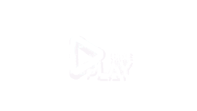 a logo for uldbe play with a triangle in the middle