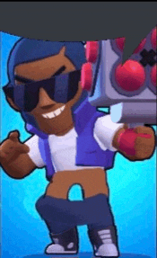 a cartoon character wearing sunglasses and headphones is holding a gun in his hand .