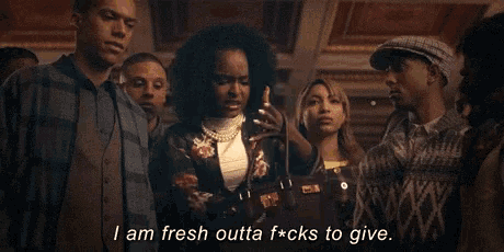 Teyonah Parris Fresh Outta Fucks To Give GIF