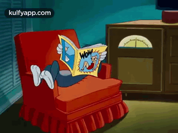 Reading.Gif GIF - Reading Tom And Jerry Trending GIFs