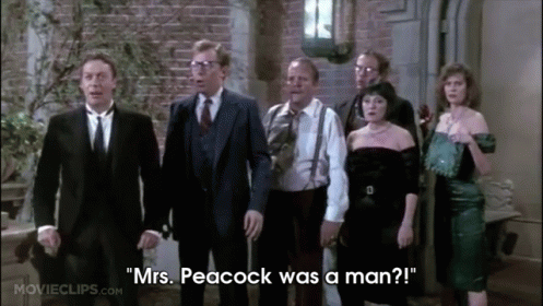 Yes, They'D Hit A Man With Glasses. GIF - Movies Clue Peacock GIFs