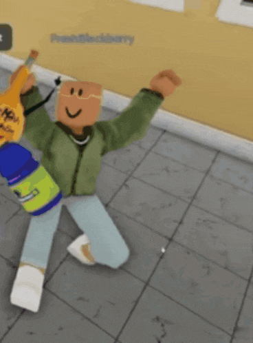 a cartoon character is holding a lollipop that says chupa chups