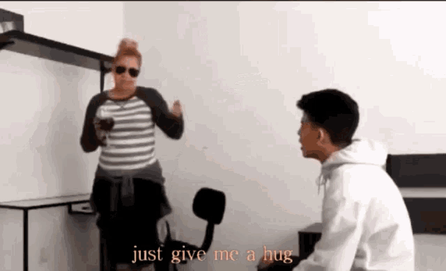 Just Give Me A Hug Huh GIF