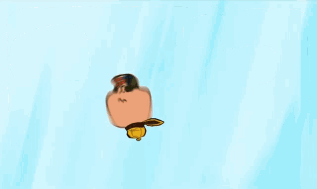 a cartoon of a boy standing on top of a stump
